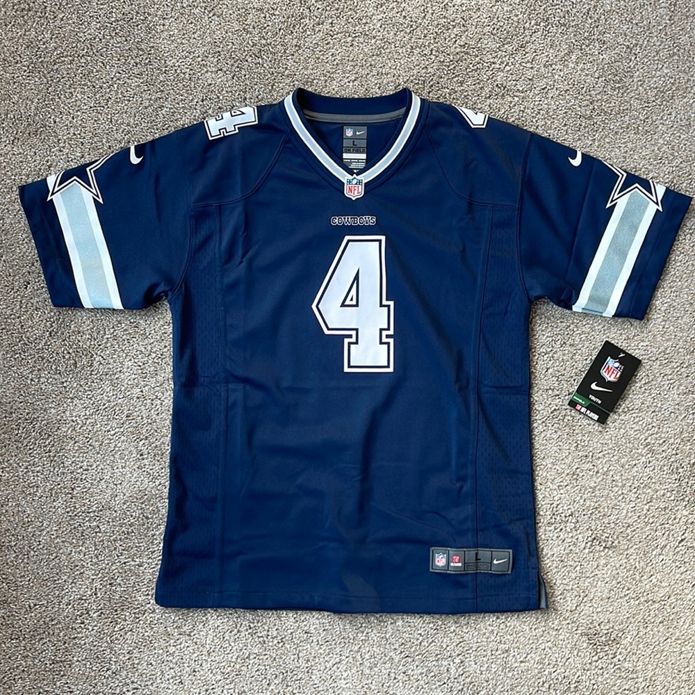 Nike Dak Prescott Dallas Cowboys Jersey : YOUTH LARGE